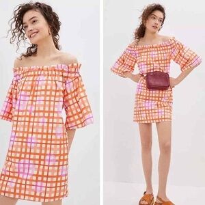 Anthropologie Corey Lynn Calter Monaco Off-The-Shoulder Mini Dress | Size Small